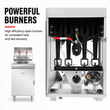 GasMax Superfast LPG Gas Tube Twin Vat Fryer - RC400TELPG