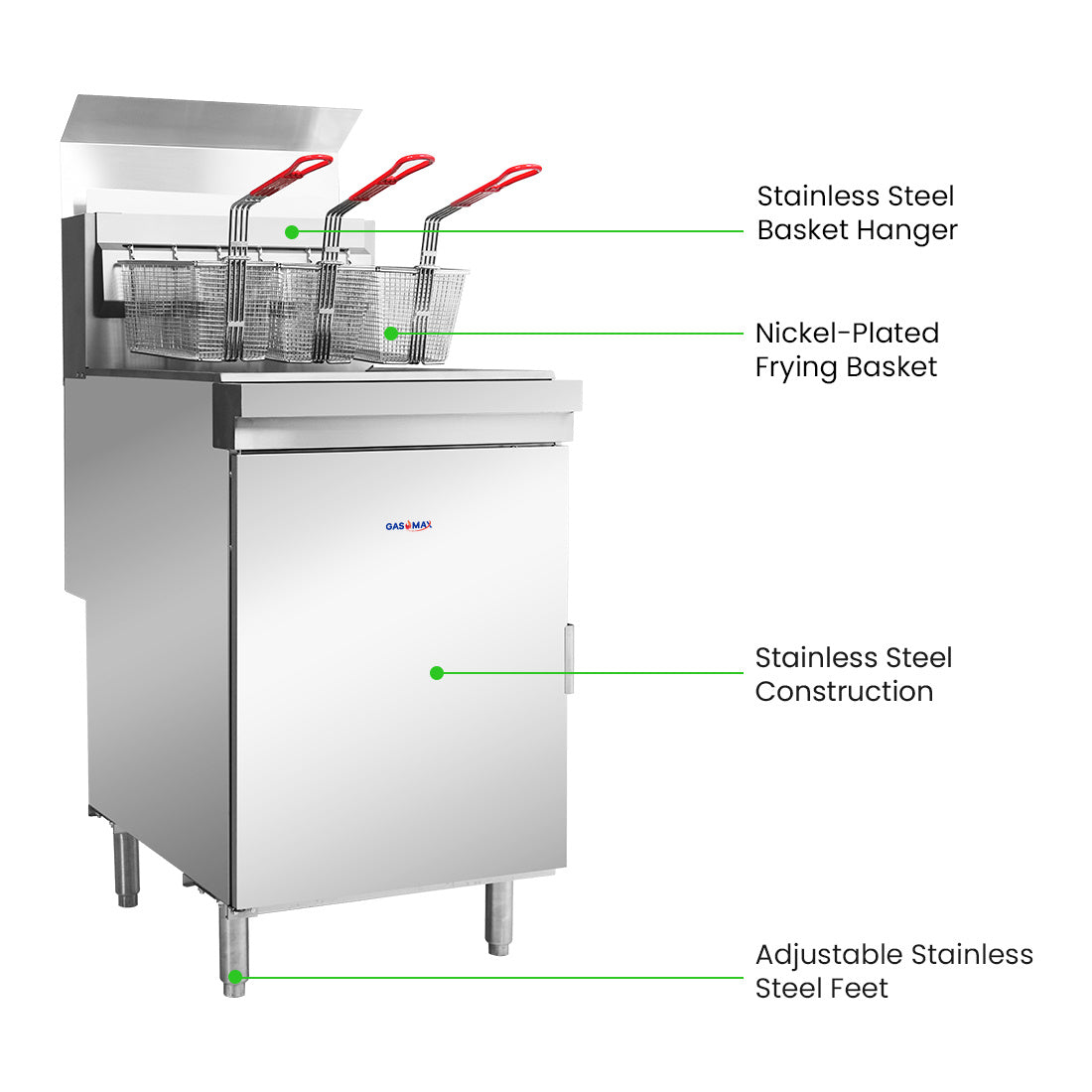 GasMax Superfast LPG Gas Tube Fryer - RC500ELPG
