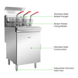 GasMax Superfast Natural Gas Tube Fryer - RC500E
