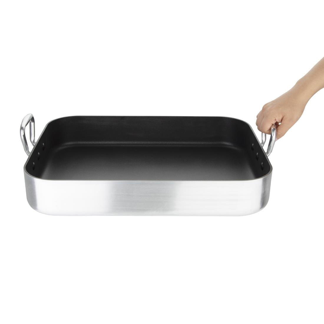 Vogue Roasting Pan Aluminium (Non-Stick) - 450x350x80mm 10Ltr 338fl oz