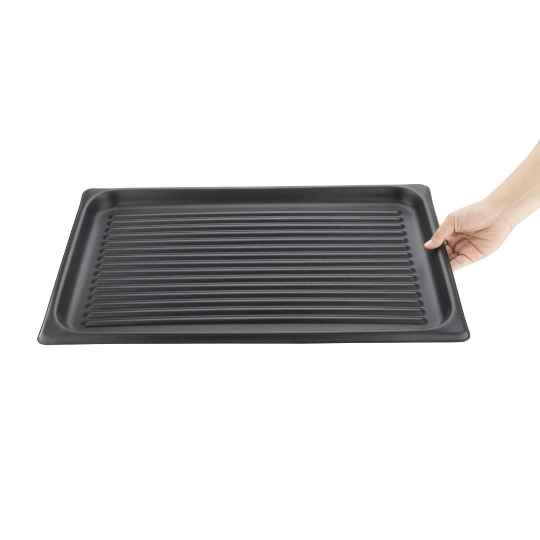 Vogue Ridged Baking Sheet Aluminium (Non-Stick) - 530x325x30mm