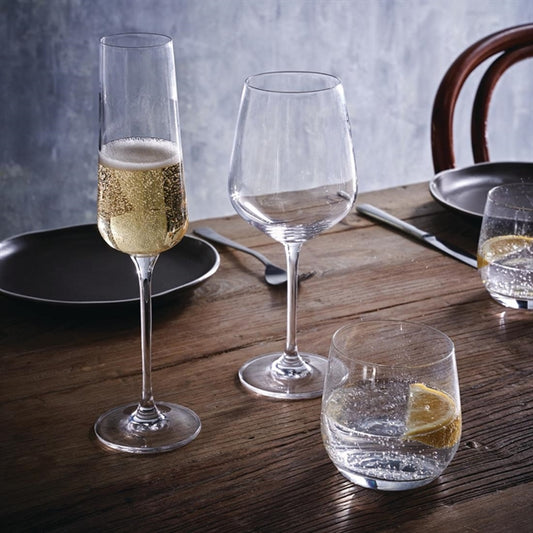 Olympia Crystal Claro Wine Champagne & Tumbler Set