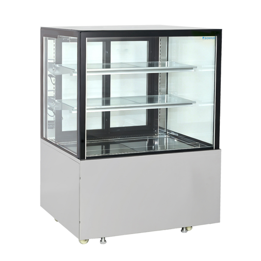 Bonvue Deluxe 900mm Square Glass Cake Display Cabinet - SC090FA-2XB