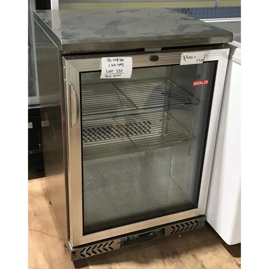2NDs: Thermaster single door Stainless Steel Bar Cooler - SC148SG-QLD333