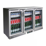 SC316SG Three Door Stainless Steel Bar Cooler