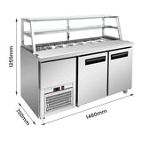 Thermaster two door Deluxe Sandwich Bar - SCB/15