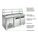 Thermaster two door Deluxe Sandwich Bar - SCB/15