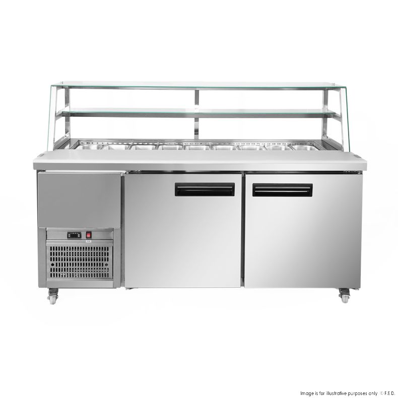Thermaster two large door DELUXE Sandwich Bar - SCB/18