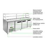 Thermaster three door DELUXE Sandwich Bar - SCB/21