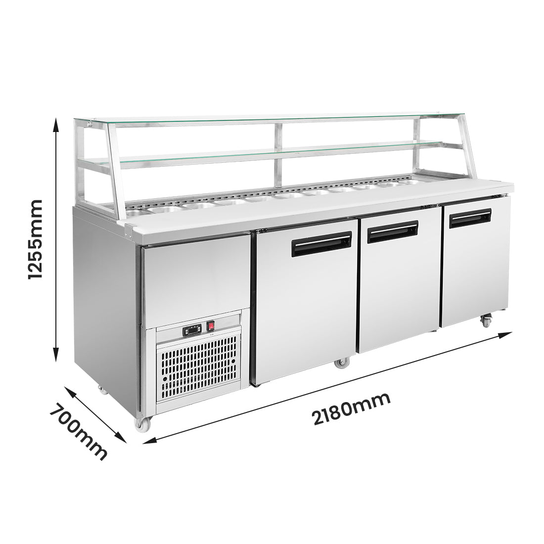 Thermaster three door DELUXE Sandwich Bar - SCB/21
