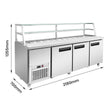 Thermaster three door DELUXE Sandwich Bar - SCB/21