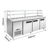 Thermaster three door DELUXE Sandwich Bar - SCB/21
