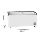 Thermaster Heavy Duty Supermarket Glass Sliding Lid Freezers 576L - SD-576K