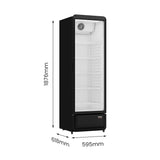 Thermaster Upright Glass Door Beverage Fridge - SDC-343B