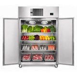 THERMASTER 1000L Full-Width Double Solid Door Upright Freezer — SFWF1000