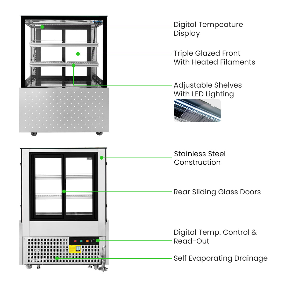 Bonvue Chilled Food Display - SG090FA-2XB