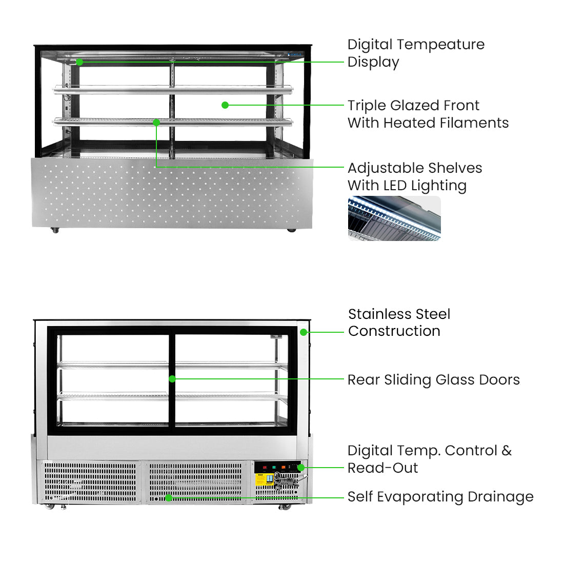 Bonvue Chilled Food Display - SG180FA-2XB
