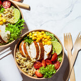 PakMax 750ML Kraft Paper Salad Bowl - KPSB-60H-750