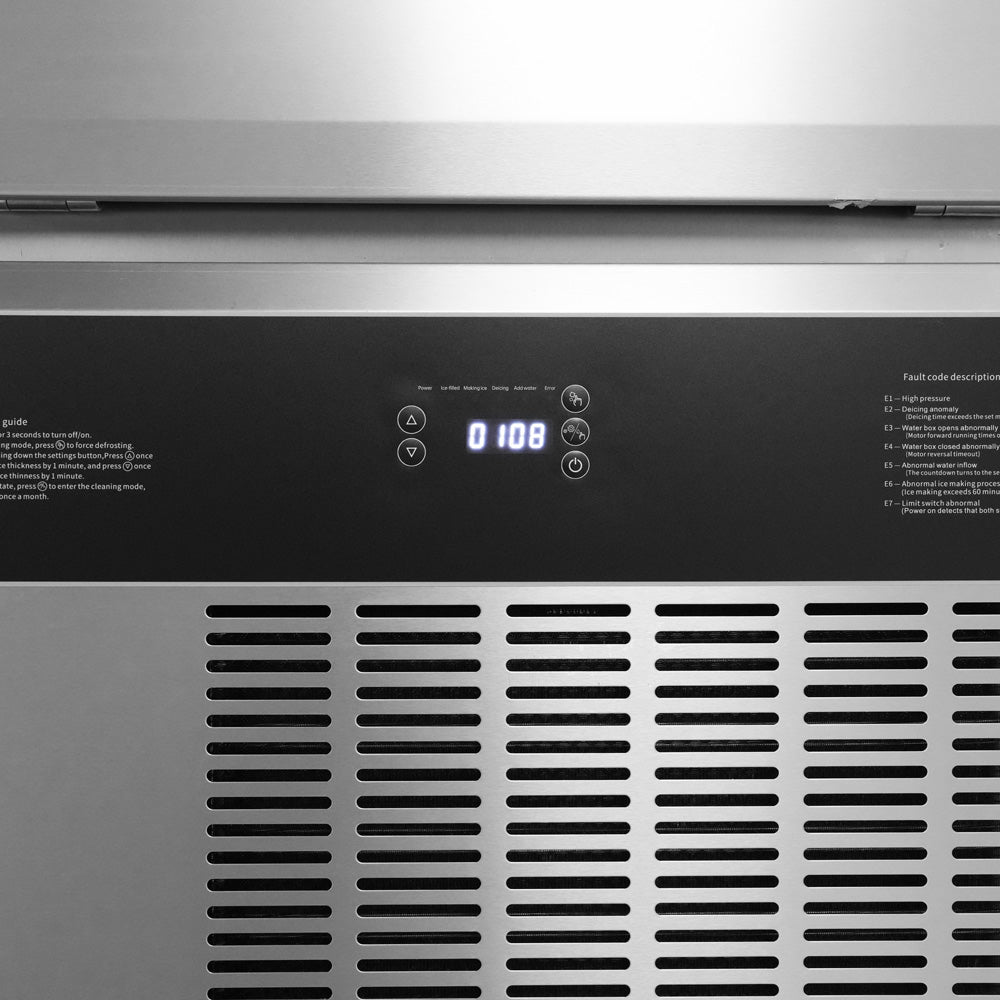 BLIZZARD Crystal Square Ice Maker 40kg/24hr with 20kg Storage - SIC-40L