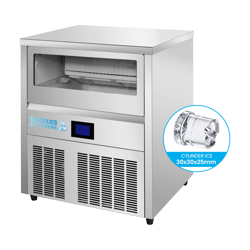 BLIZZARD Crystal Column Pro Octagonal Cylinder Ice Maker 63kg/24hr with 25kg Storage - SIC-63R