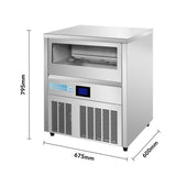BLIZZARD Crystal Column Pro Octagonal Cylinder Ice Maker 63kg/24hr with 25kg Storage - SIC-63R