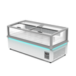 Thermaster 777L 2 Sliding Lid End Piece Dual Temperature Supermarket Island Display - SIFW-E190G