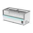 Thermaster 857L 2 Sliding Lid Side Piece Dual Temperature Supermarket Island Display - SIFW-L185G