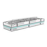 Thermaster 857L 2 Sliding Lid Side Piece Dual Temperature Supermarket Island Display - SIFW-L185G