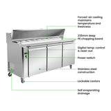 Thermaster three large door Sandwich Bar - SLB180