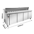 Thermaster four door Sandwich Bar - SLB240