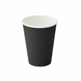 PakMax BLACK 8oz 90mm Single Layer Hot Paper Cup - SLHPC-90-8BK