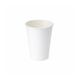 PakMax White 8oz 90mm Single Layer Hot Paper Cup - SLHPC-90-8W