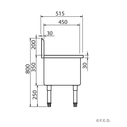 Single Mop Sink - SMS-H