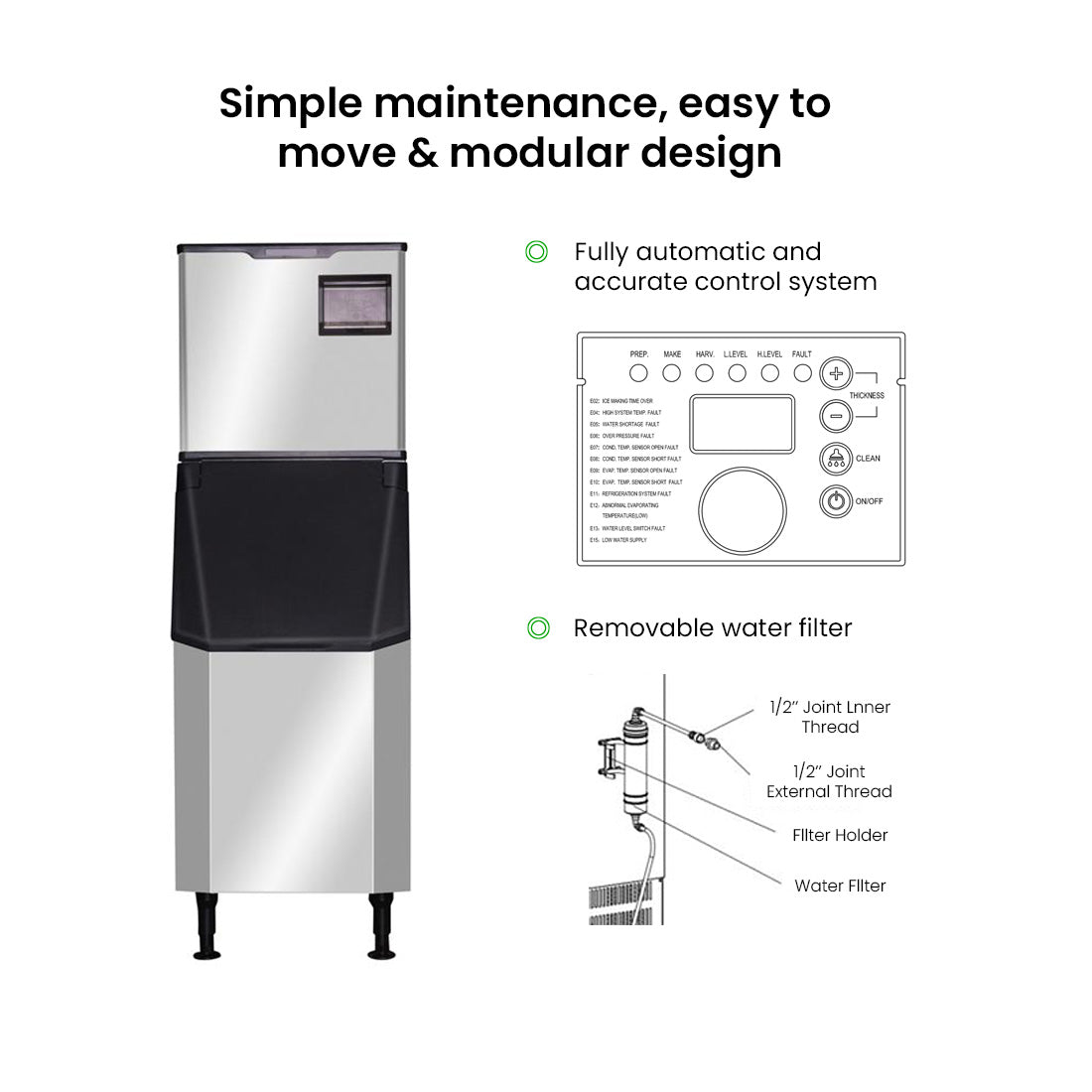 Blizzard Professional Ice Maker - SN-145C