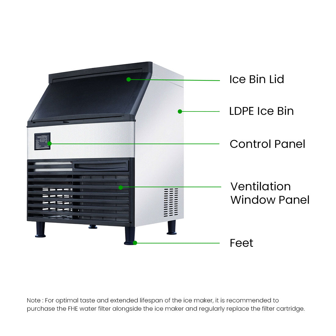 Blizzard Ice Maker Air Cooled - SN-210P
