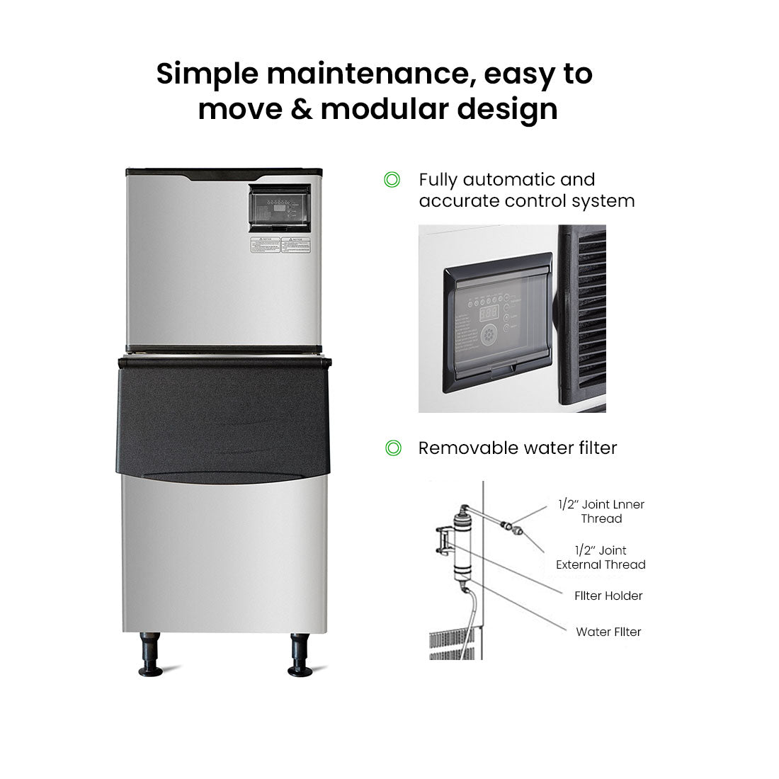 Blizzard Ice Maker Air-Cooled - SN-500P
