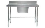 Simply Stainless Sink Bench with Splashback SS05.1500C LB