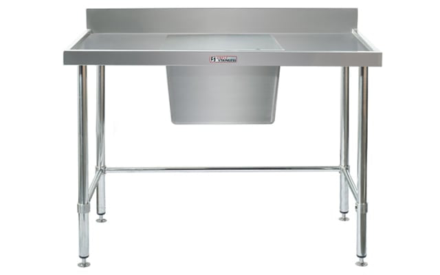 Simply Stainless Sink Bench with Splashback SS05.1800C LB