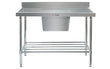Simply Stainless Sink Bench with Splashback SS05.1800C