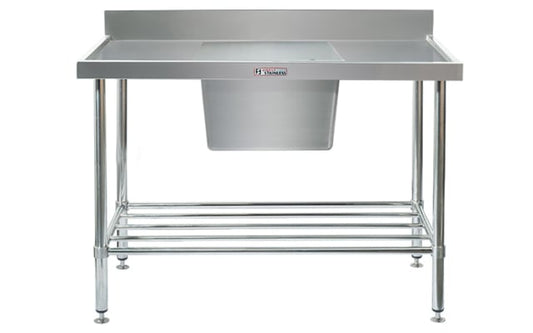 Simply Stainless Sink Bench with Splashback SS05.1500C