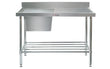 Simply Stainless Sink Bench with Splashback SS05.7.1500L
