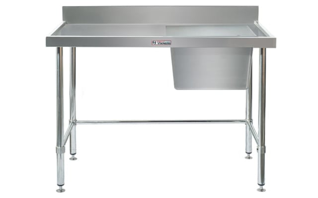 Simply Stainless Sink Bench with Splashback SS05.2100R LB