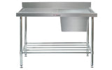 Simply Stainless Sink Bench with Splashback SS05.7.1800R