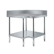 Simply Stainless Corner Bench With Splashback SS04.7.0900