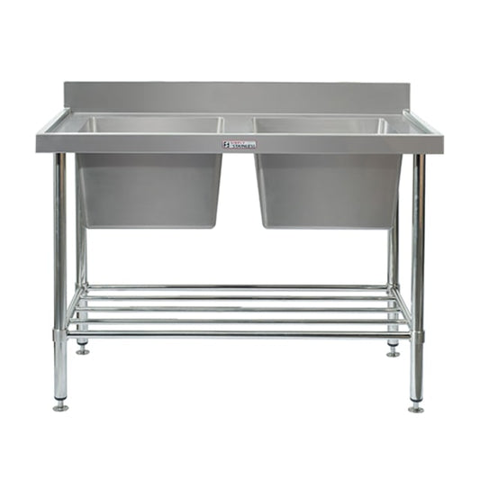 Simply Stainless Double Sink with Splashback SS06.1500