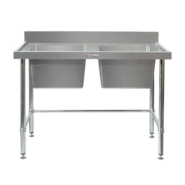 Simply Stainless Double Sink with Splashback SS06.1500 LB