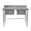 Simply Stainless Double Sink with Splashback SS06.7.1800 LB