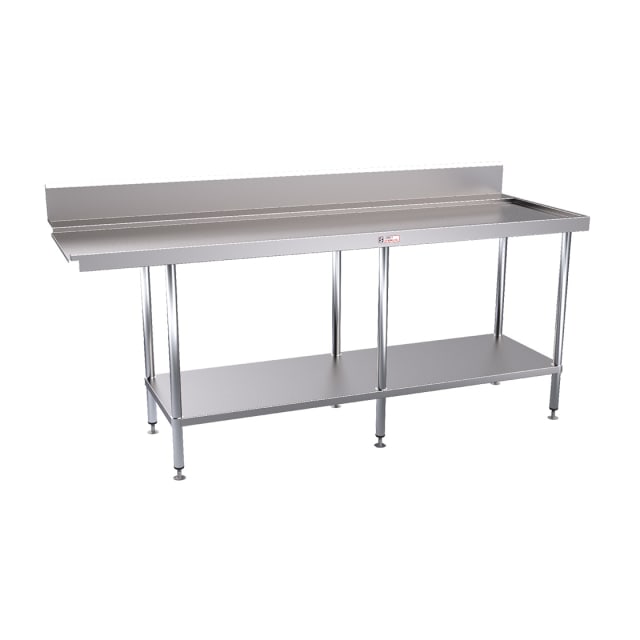 Simply Stainless 1800mm wide Dishwasher Outlet Bench SS07.7.1800R