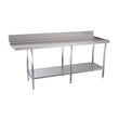 Simply Stainless 2100mm wide Dishwasher Outlet Bench SS07.7.2100R