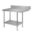 Simply Stainless 1650mm wide Dishwasher Outlet Bench SS07.7.1650L